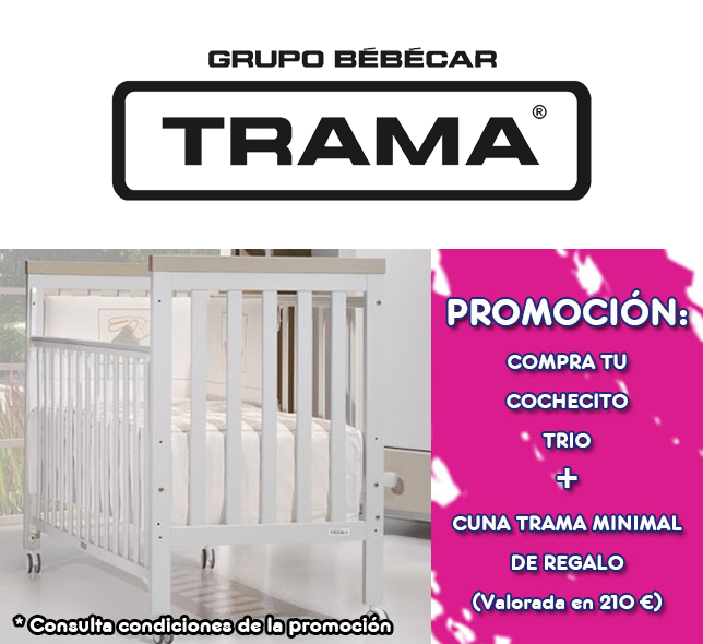 Promocion Cochecito Trío + Cuna Trama Minimal